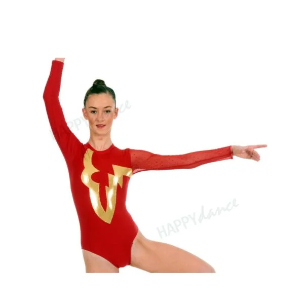 Maillot Gimnasia Rítmica microtul rojo