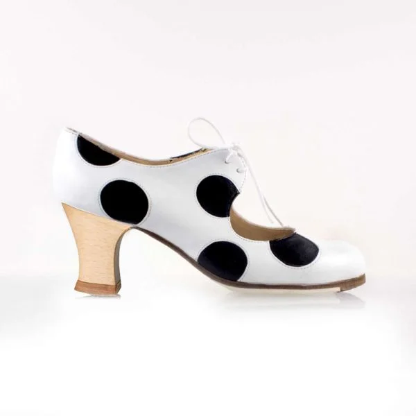 Zapato Flamenco Lunares Cordón M77