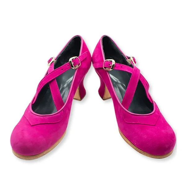 Zapato de Flamenco Correas Cruzadas