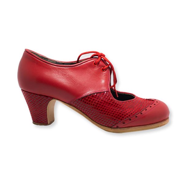 Zapato de Flamenco Combinado Cordones