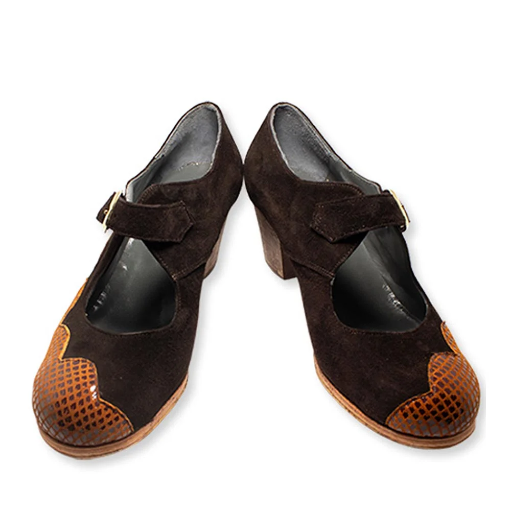 Zapato de Flamenco Ondas Con Hebilla - Imagen 2