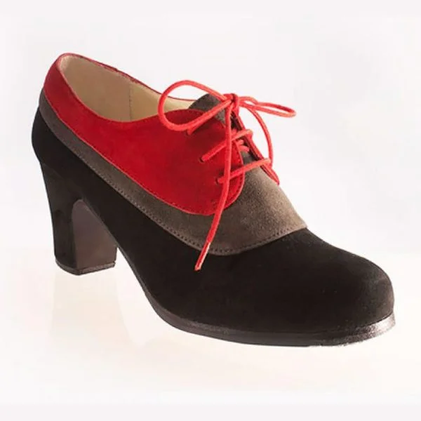 Zapato Flamenco Blutcher Tricolor M55