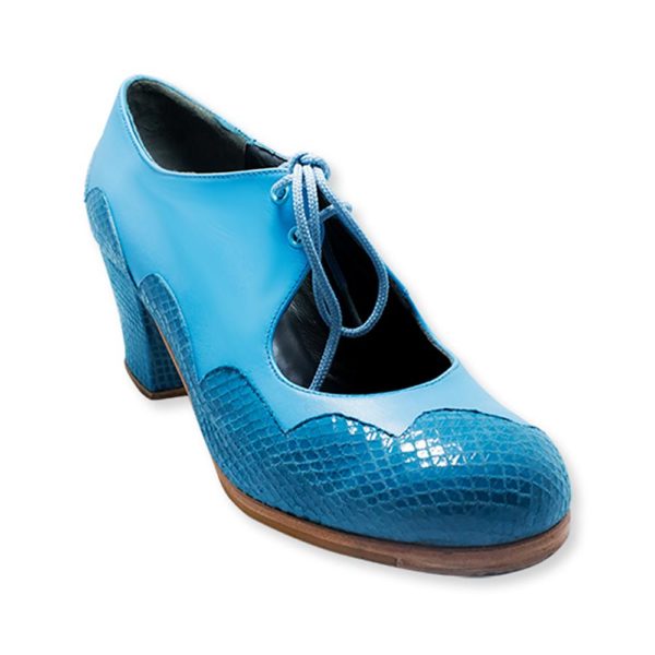 Zapato Flamenco Ondas con Cordones