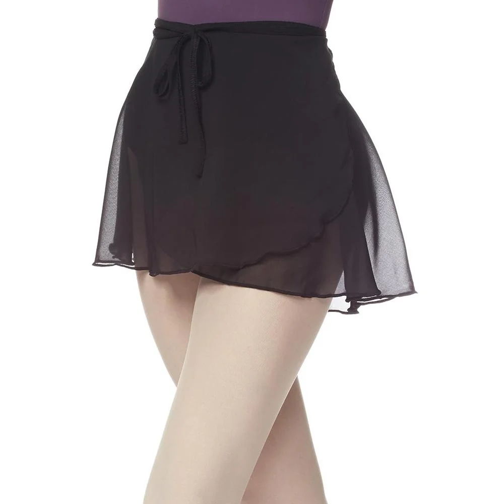 Falda Ballet Giselle cruzada de gasa con cintas elásticas largas - Imagen 5