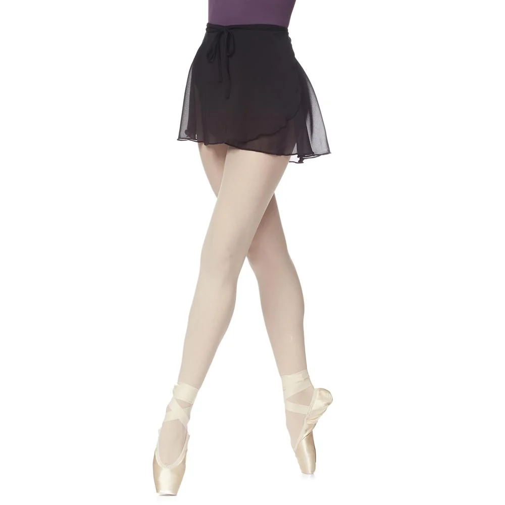 Falda Ballet Giselle cruzada de gasa con cintas elásticas largas - Imagen 6