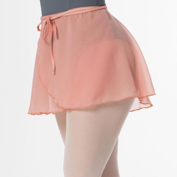 Falda Ballet Giselle cruzada de gasa con cintas elásticas largas