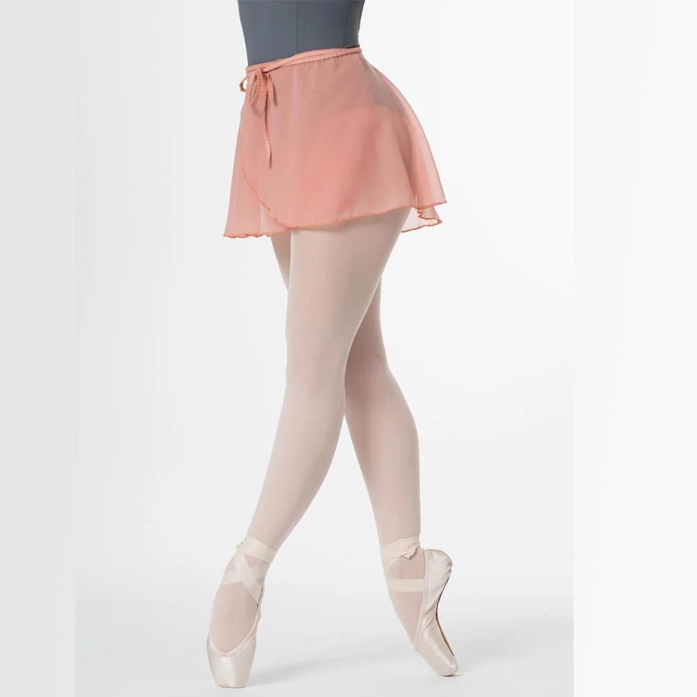Falda Ballet Giselle cruzada de gasa con cintas elásticas largas - Imagen 2