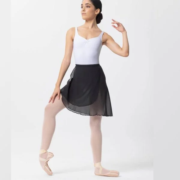 Falda Ballet Giselle larga cruzada con cintas y tejido de gasa