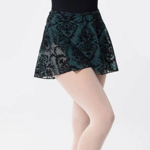 Falda Manila cruzada tejido flocado danza y ballet de Intermezzo