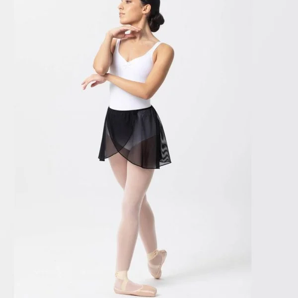 Falda Negra Ballet Red con cruzada con goma