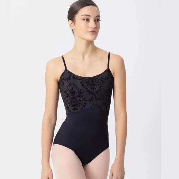 Maillot ballet Manila tirantes con red flocada Intermezzo