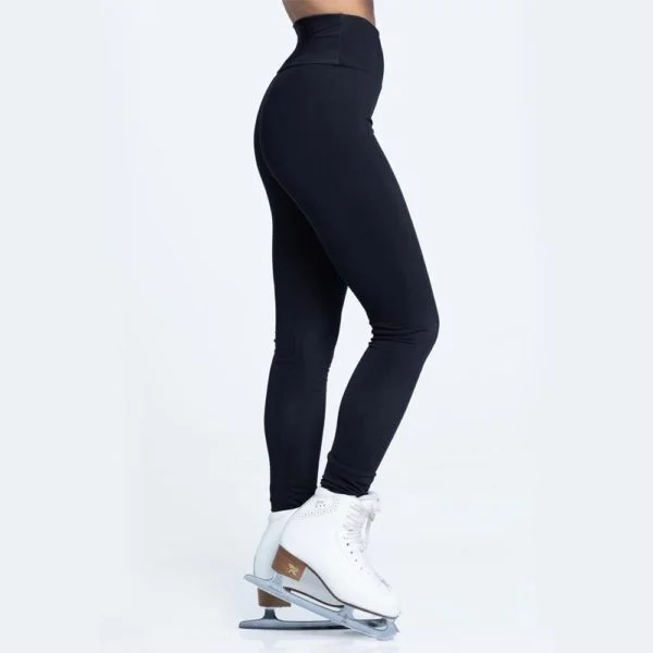 Pantalón legging de Patinaje Afelpado cinturilla ancha Intermezzo