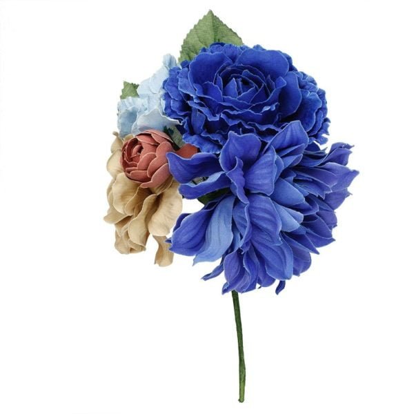 Flor Ramillete Azul
