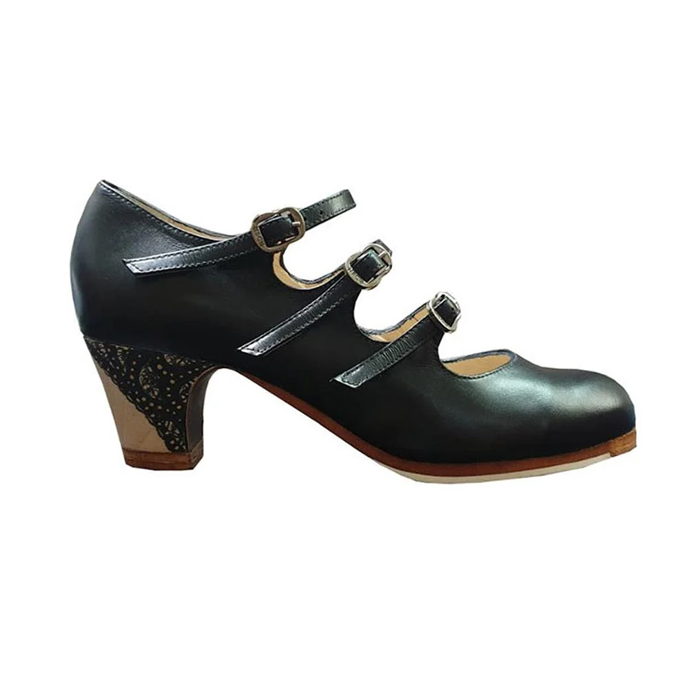 Zapato Flamenco Tres Correa M08 - Imagen 4