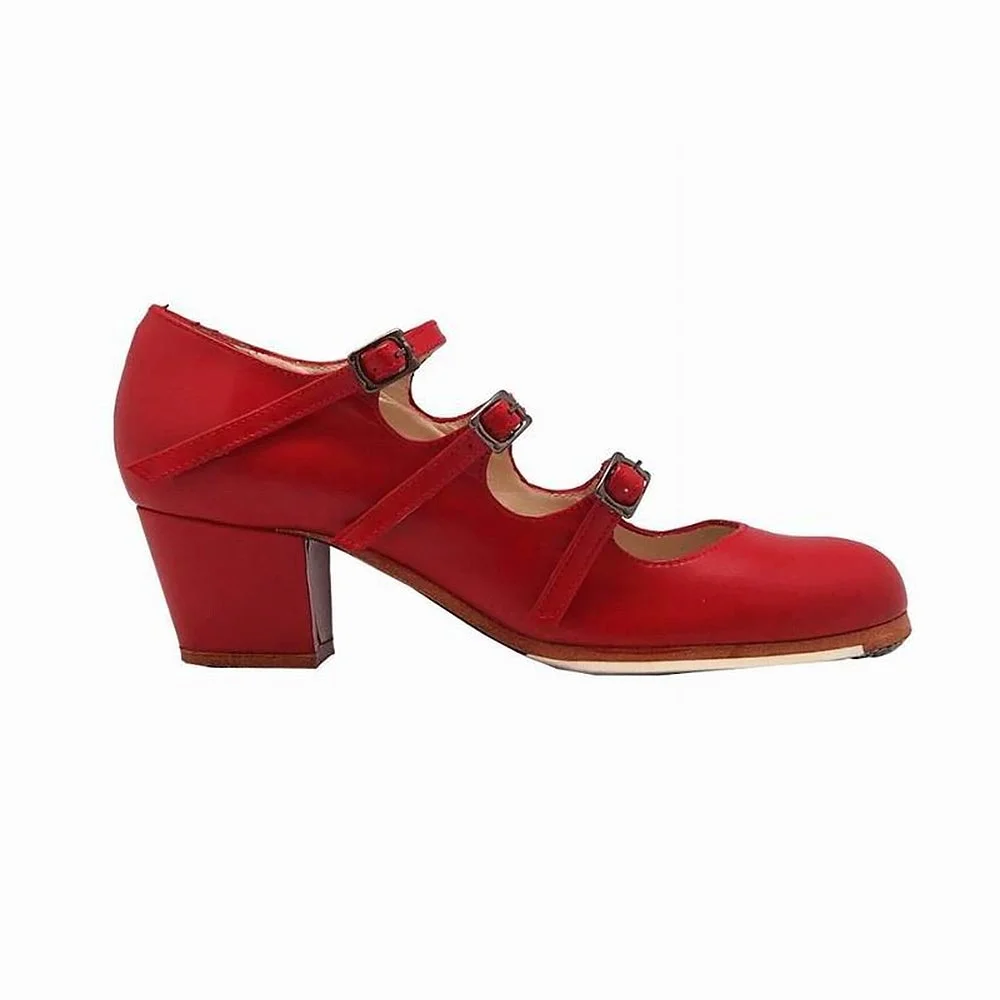 Zapato Flamenco Tres Correa M08 - Imagen 3