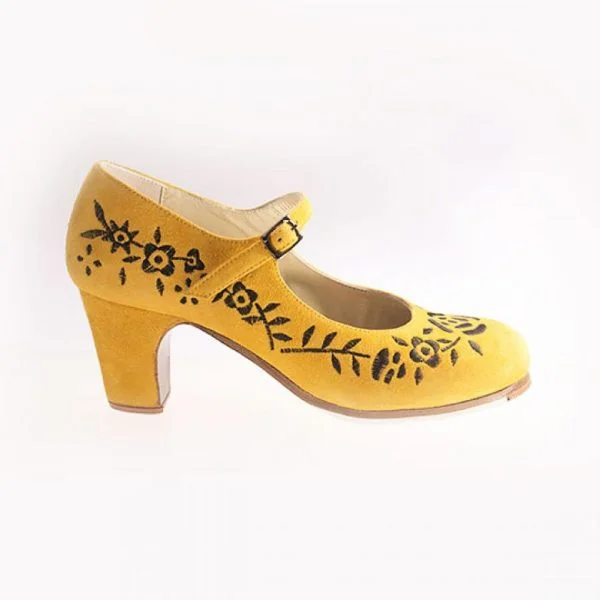 Zapato Flamenco M12 Bordado Correa I
