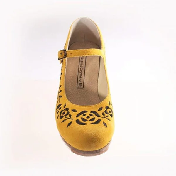 Zapato Flamenco M12 Bordado Correa I