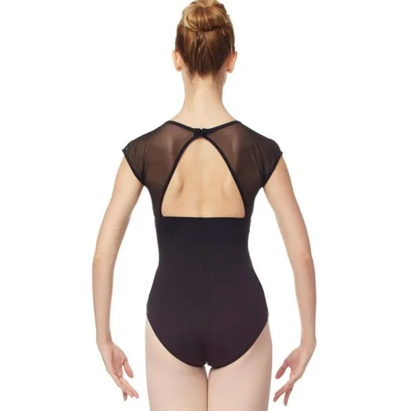 Maillot ballet manga malla y espalda abierta Intermezzo