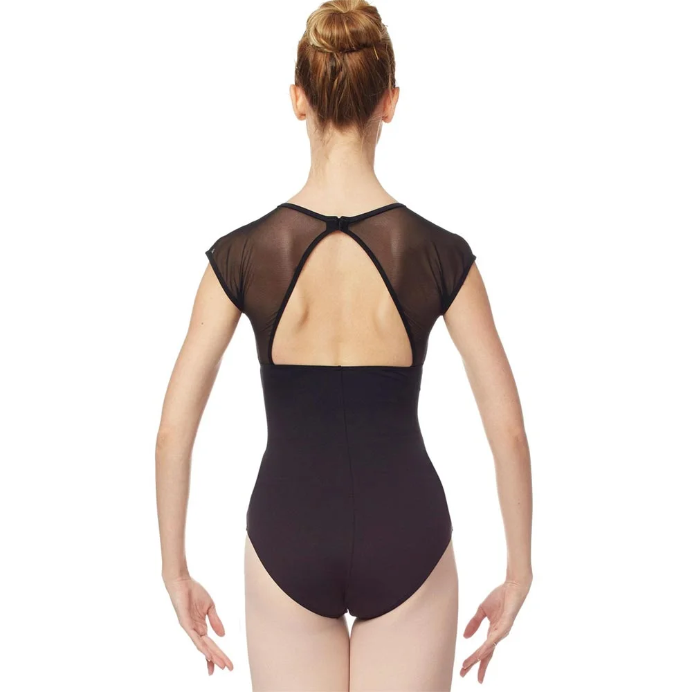Maillot ballet manga malla y espalda abierta Intermezzo - Imagen 2