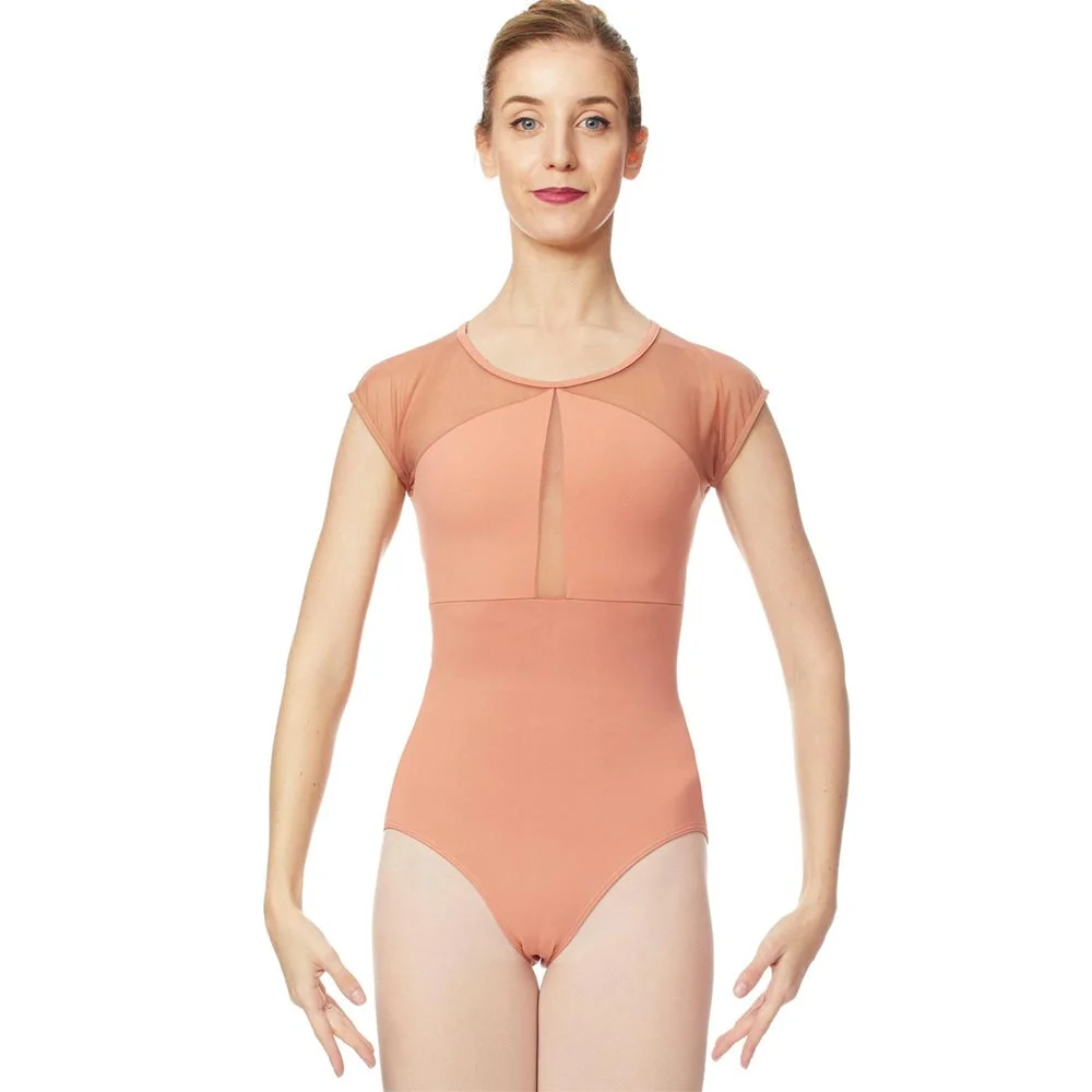 Maillot ballet manga malla y espalda abierta Intermezzo - Imagen 5