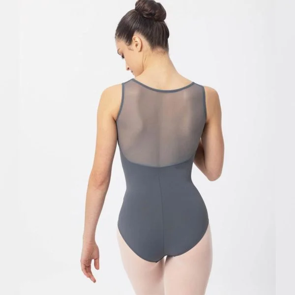 Maillot ballet sin mangas con malla en escote y espalda Intermezzo