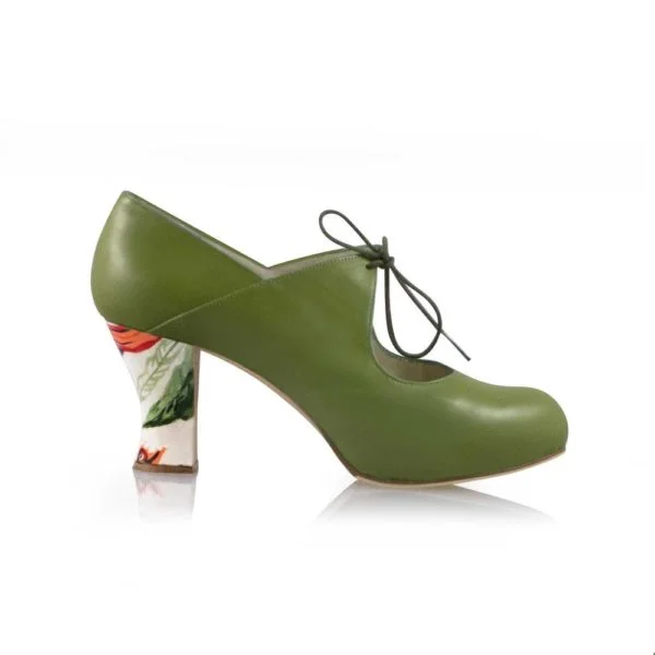 Zapato de calle Arty Hojas Verdes