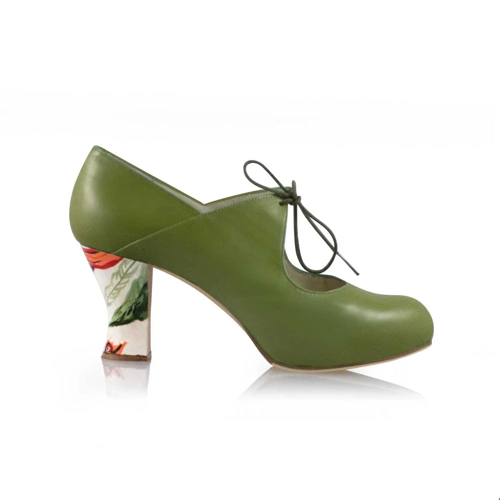 Zapato de calle Arty Hojas Verdes