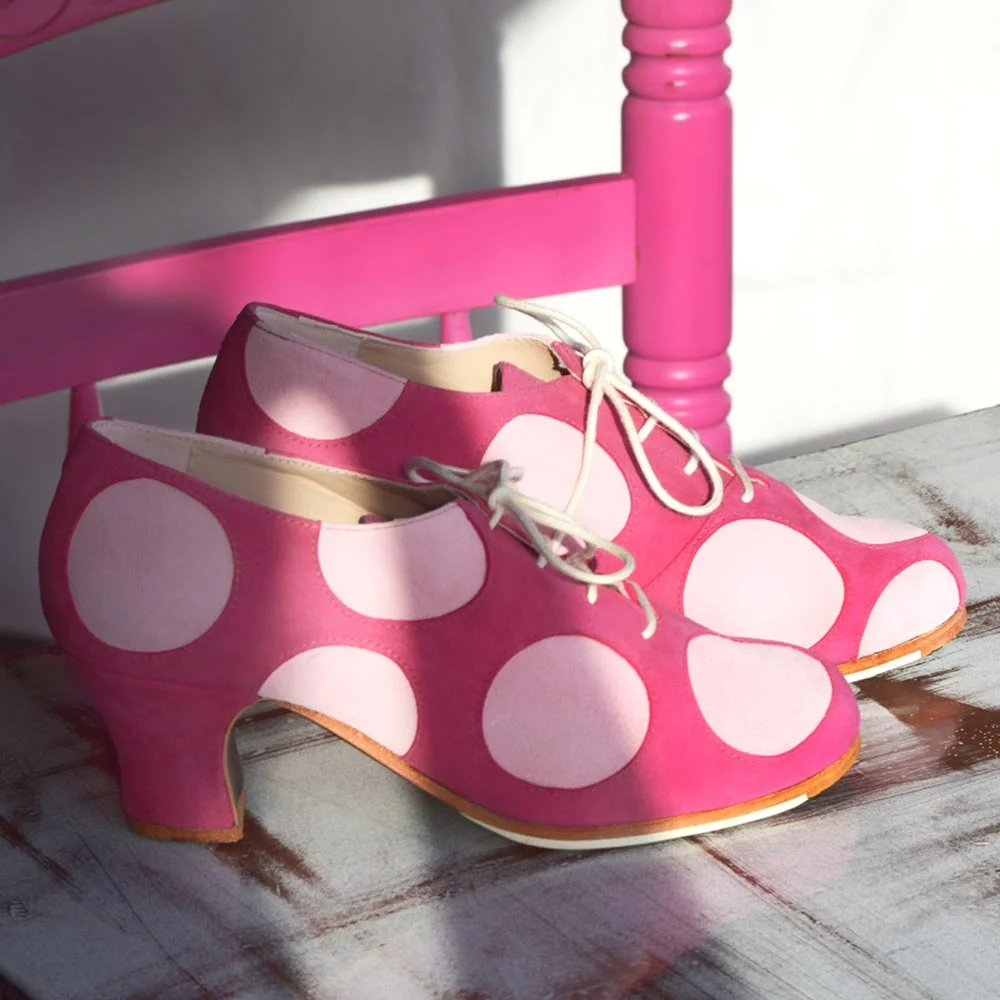 Zapato de flamenco Blutcher Topos - Imagen 3